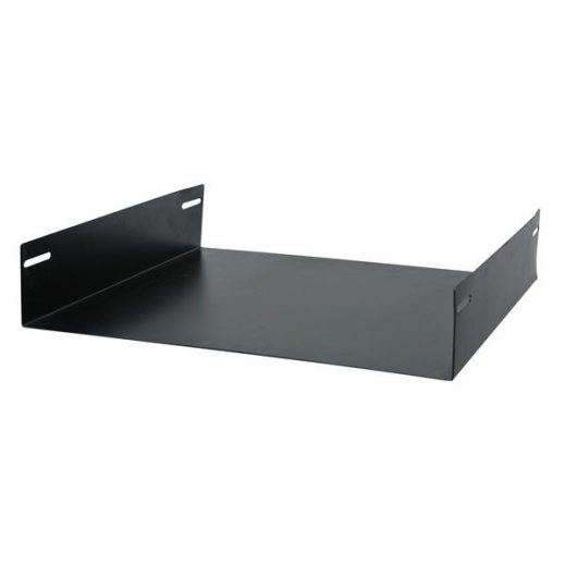 19" 2HE plank voor serverrack (met afsluitbare glazen- of gaas deur)