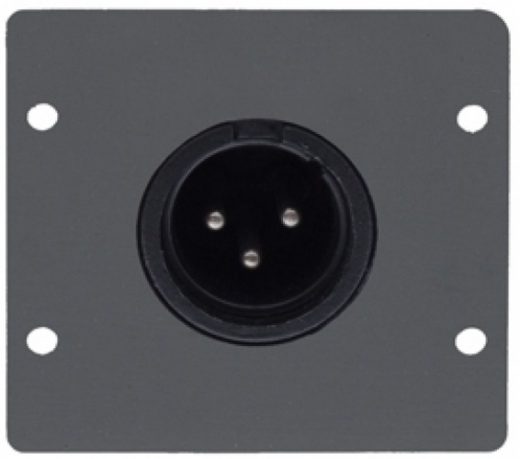 Kramer WP dubbele inzet plaat 1x XLR (F) soldeer