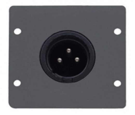 Kramer WP dubbele inzet plaat 1x XLR (M) soldeer