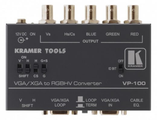 Kramer VP-100 Computer Graphics Video to RGB/HV/S Format Converter