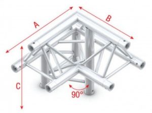 Corner 90o down L, apex up Pro-30