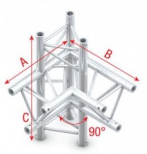 Corner 90o up/down, right Pro-30