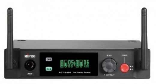 Mipro ACT-2402 dubbele digitale ontvanger 2,4GHz 1/2 rackbreedte NIET MEER LEVERBAAR