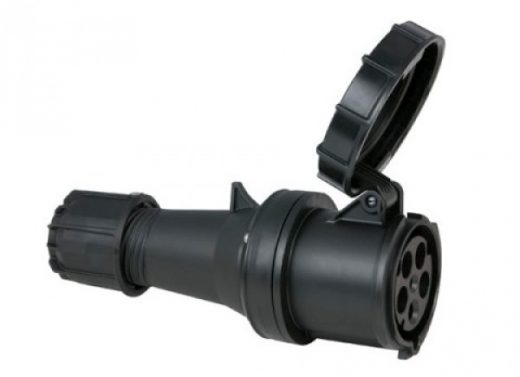 CEE 63A 400V 5p Plug Female Black, IP67