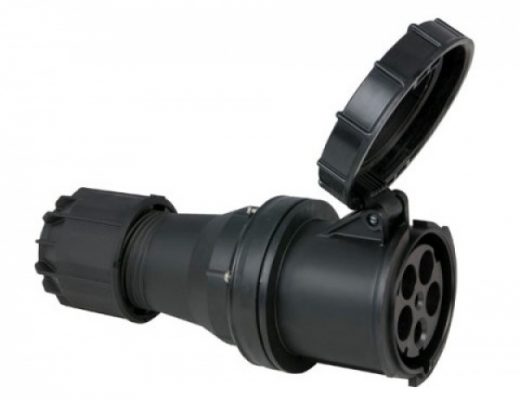 CEE 125A 400V 5p Plug Female Black, IP67