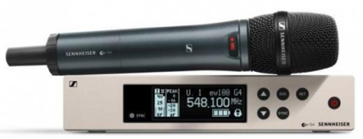 Sennheiser handmicrofoon set EW 100 G4 met EW-835 handmicrofoon incl. GA3 rackmount NIET MEER LEVERBAAR ZIE EW-D SERIE