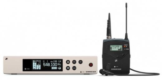 Sennheiser bodypack set EW 100 G4 met SK-100 G4 bodypack en ME-4 revertmicrofoon incl. rackmount NIET MEER LEVERBAAR ZIE EW-D SERIE