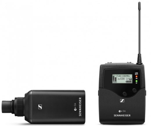 Sennheiser EW 500 G4 draadloze plug on set met SKP-500 plug-on zender en EK-500 body pack ontvanger NIET MEER LEVERBAAR