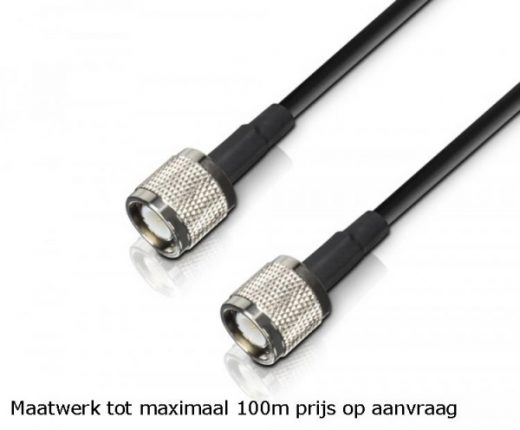 Maatwerk antenne kabel TNC male > TNC male 50 ohm prijs op aanvraag
