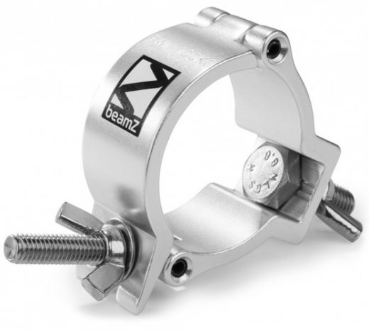 BeamZ Pro BC50-100 50mm compacte half coupler slimline SWL 100kg aluminium zilver