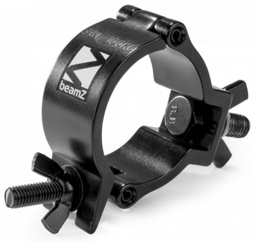 BeamZ Pro BC50-100 50mm compacte half coupler slimline SWL 100kg aluminium zwart