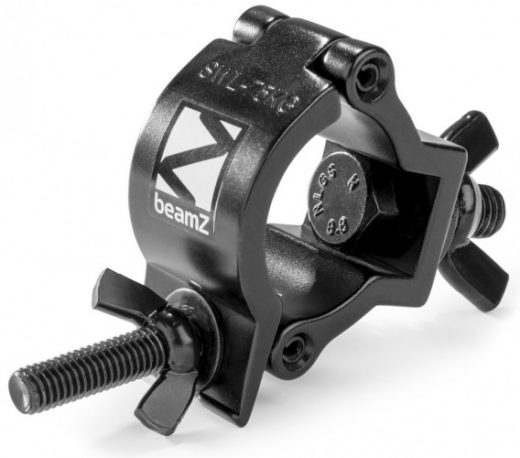 BeamZ Pro BC35-75 35mm compacte half coupler slimline SWL 75kg aluminium zwart