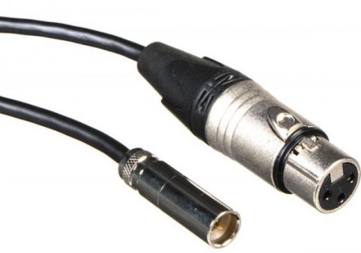 2 stuks mini XLR kabels