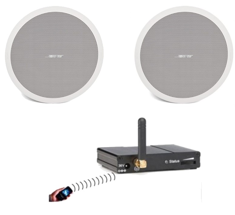 Bluetooth versterker set met 2x Bose FreeSpace R.F. Systems