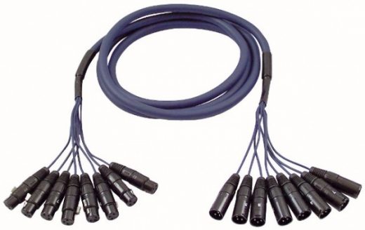Studiosnake  8 Way XLR Male to XLR Female 6m