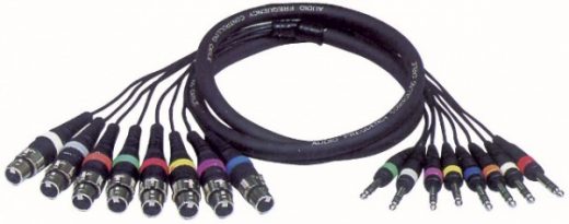 Studiosnake  8 Way  XLR Female to Jack Stereo 6mtr