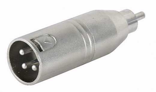 Adapter XLR male > RCA male