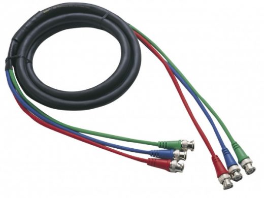 3 BNC/3 BNC 6mm 6,0mtr Professional Cable