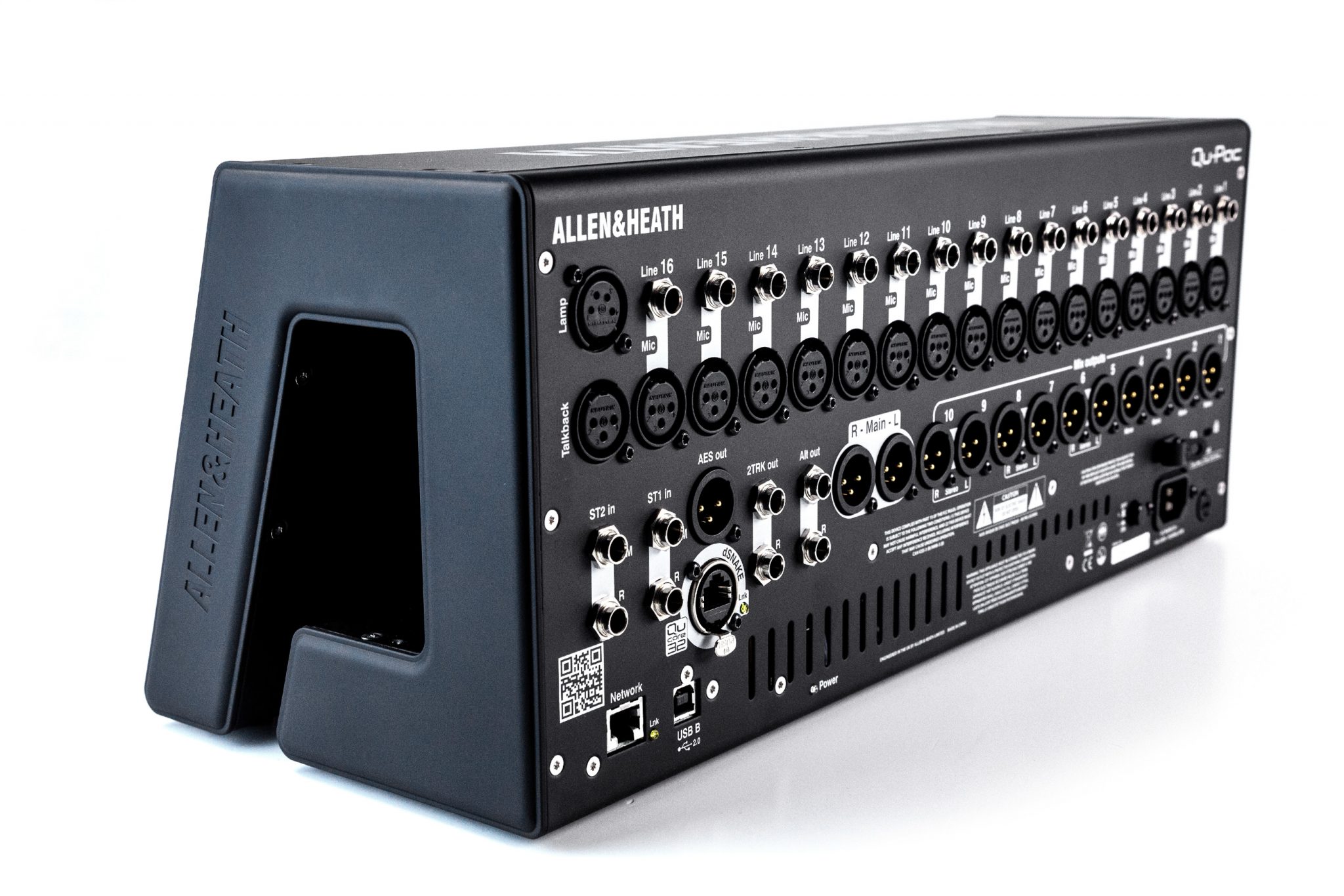 Allen & Heath QUPAC portable rack digital mixer met 5" R.F. Systems