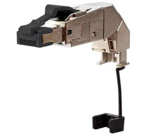 Metz haakse Cat 6A RJ-45 steker Gereedschaploos monteren