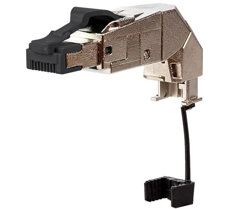Metz haakse Cat 6A RJ-45 steker Gereedschaploos monteren