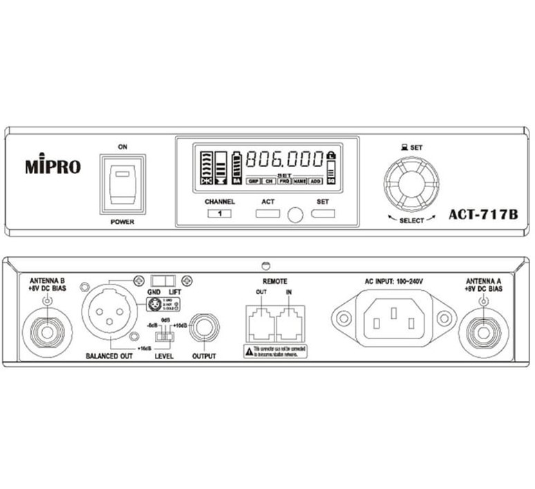Mipro ACT-717B 1/2 19