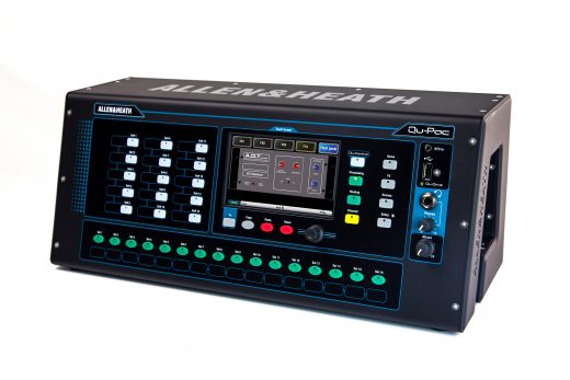 Allen & Heath QU-PAC portable rack digital mixer met 5" touchscreen