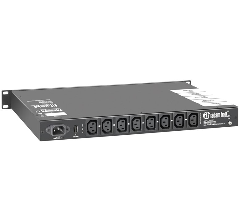 Stroomverdeler_1HE_19_met_dimb_LED_lampjes_VA_meters_en_spanningsfilter_3 AHPCL10PRO