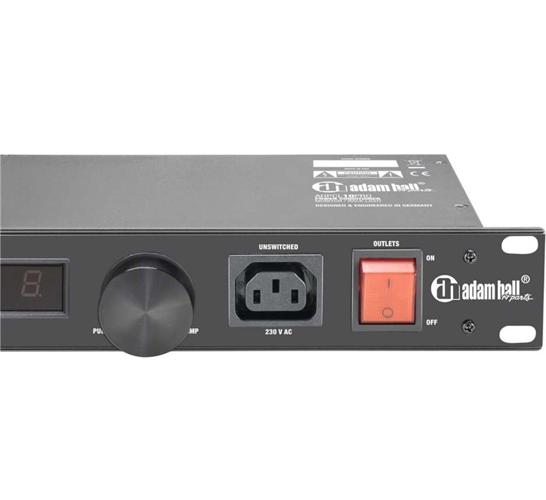 Stroomverdeler_1HE_19_met_dimb_LED_lampjes_VA_meters_en_spanningsfilter_6 AHPCL10PRO