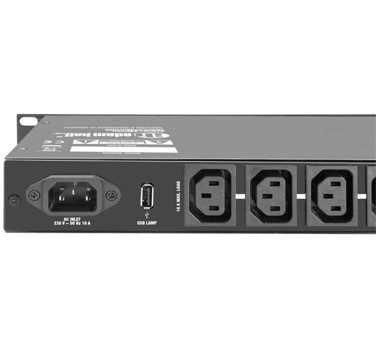 Stroomverdeler_1HE_19_met_dimb_LED_lampjes_VA_meters_en_spanningsfilter_7 AHPCL10PRO