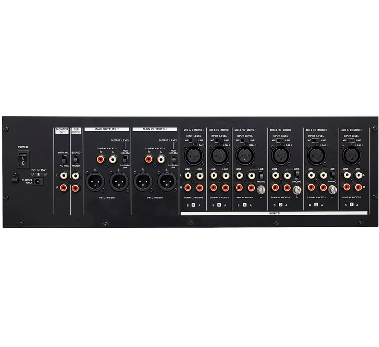 Tascam_MZ-372_3HE_3_zone_installatie_mixer_met_7_ingangen_2 MZ372
