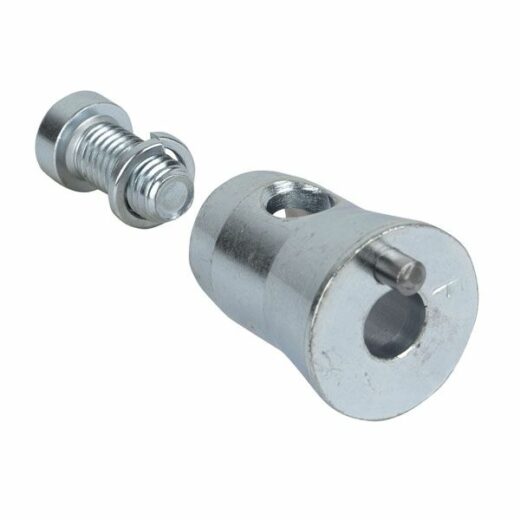 Half connector male voor Milos enkele truss buis connector incl. M12 x 25 bout en ring