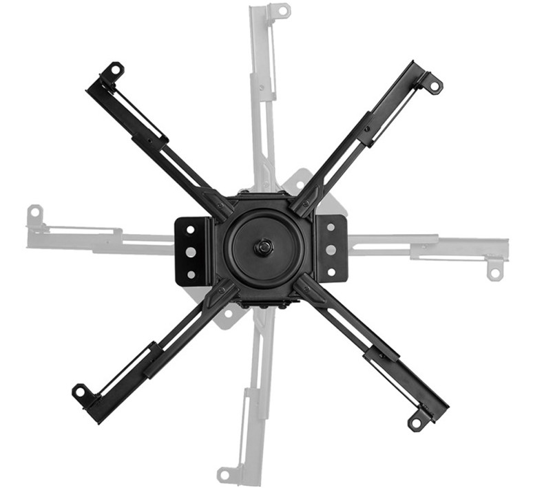 Newstar_beamersteun_zwart_74cm-114cm_met_universele_bracket_max_470mm_zwart_3 0022471
