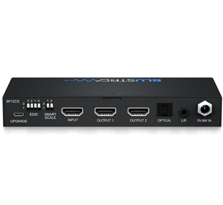 Blustream_SP12-CS_1in_2uit_4K_UHD_HDMI_ distributie_versterker_met_Smart_Scaling_en_ audio_uitgang_3 BLUESP12CS