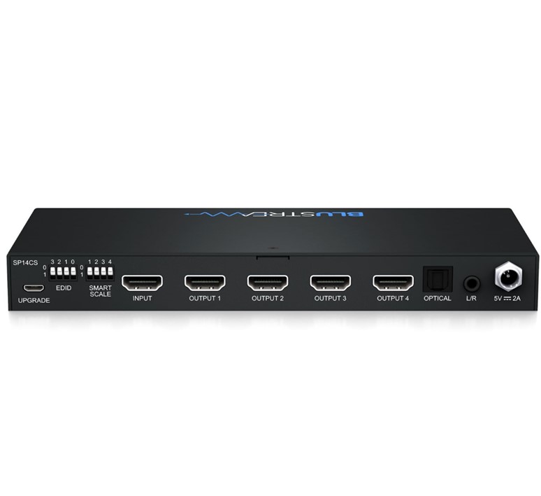 Blustream_SP14-CS_1in-4uit_4K_UHD_HDMI_distributie_versterker_met_Smart_Scaling_en_audio_uitgang_3 BLUESP14CS