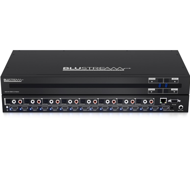 Blustream CMX88CS-V2 8x8 HDMI 2.0 Matrix Switch 4K60